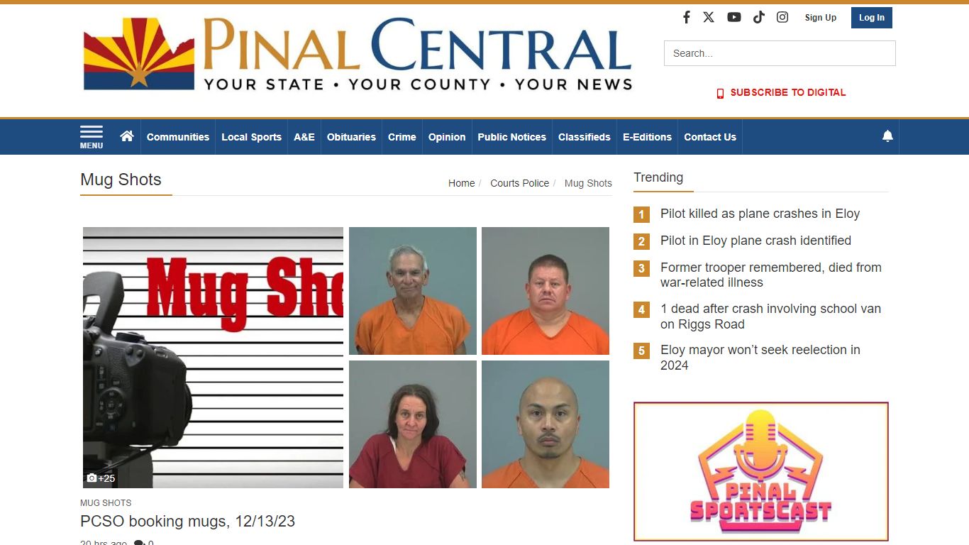 Mug Shots | pinalcentral.com