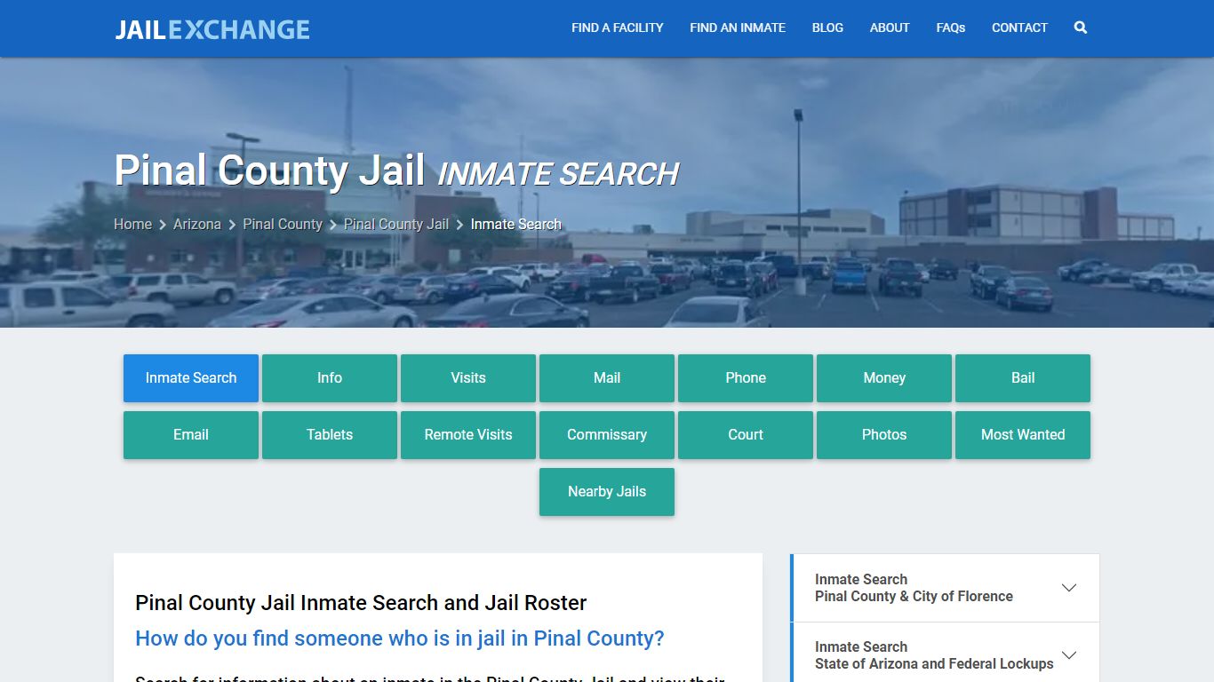 Inmate Search: Roster & Mugshots - Pinal County Jail, AZ